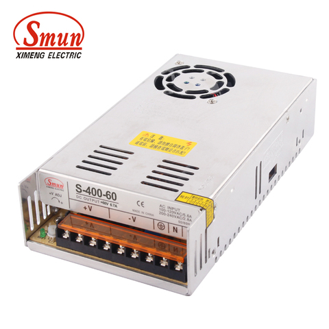 SMUN S-400-60 alimentation à découpage 400W 60V 6.7A Non étanche SMPS ► Photo 1/2