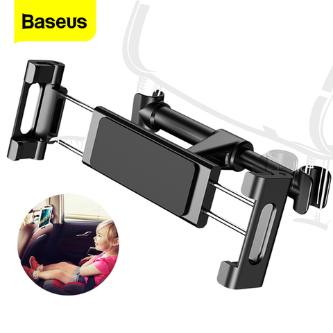 Baseus Siège Arrière De Voiture Mount Holder Support de Portable Téléphone Stand Pour iPhone 7 iPad 2 3 4 Air 5 Air 6 iPad Mini 1 2 3 Tablet Samsung Support ► Photo 1/6