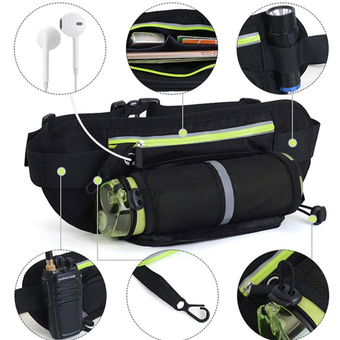 Sac de Sport pour hommes et femmes, accessoires de gymnastique, de course, de Marathon, de Trail, de Fitness, pochette, ceinture, hanche, bouteille d'eau ► Photo 1/6