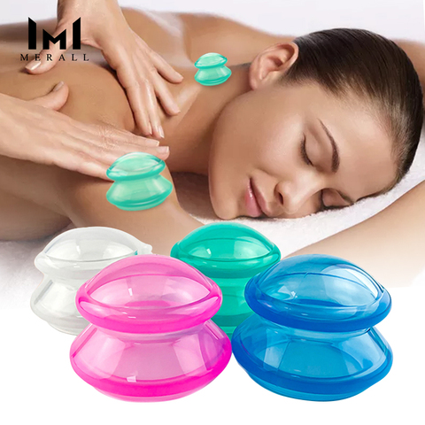 Ventouses en Silicone, tasse de Massage sous vide, Ventouse Anti-Cellulite, appareil pour perte de poids, vert/rose/bleu/blanc ► Photo 1/6