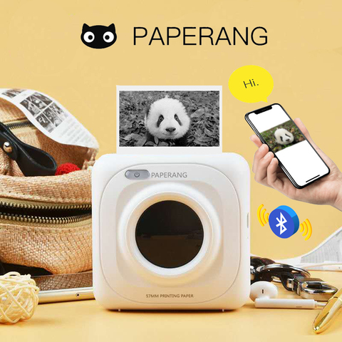 PAPERANG Portable Bluetooth Photo Mini imprimante imprimante thermique imprimante de poche sans encre impression claire pour Mobile Android iOS P1 ► Photo 1/6