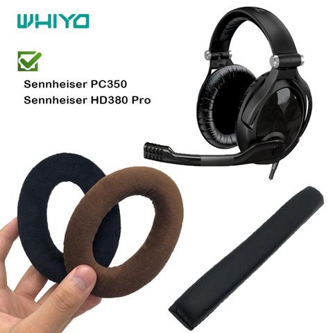 Whiyo remplacement oreillettes bandeau pour Sennheiser PC350 HD380 Pro HME95 G4ME zéro jeu un casque housse de coussin pare-chocs ► Photo 1/6