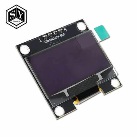 1.3 pouces oled IIC série blanc OLED Module d'affichage 128X64 I2C SSD1306 12864 LCD écran carte VDD GND SCK SDA pour Arduino noir ► Photo 1/5