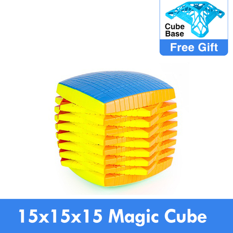 Promo MOYU 15 couches 15x15x15 avec boîte-cadeau noir sans colle Cube vitesse magique Puzzle 15x15 éducatifs Cubo magico jouets pour enfant ► Photo 1/6