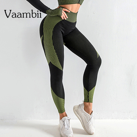 Leggings de Sport taille haute sans couture pour femme, pantalon de Yoga, Fitness, grande taille ► Photo 1/6