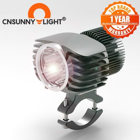 Projecteur de phare LED de Moto CNSUNNYLIGHT 18 W 2700Lm Super lumineux blanc Moto brouillard DRL phare chasse conduite spots ► Photo 1/6