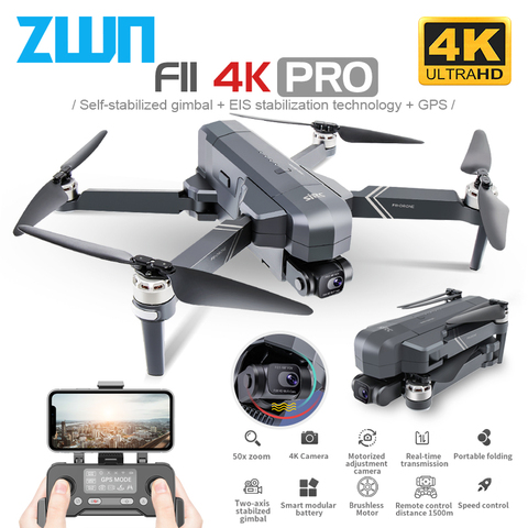 SJRC F11 PRO 4K GPS Drone avec Wifi FPV 4K HD caméra deux axes Anti-secousse cardan F11 sans brosse quadrirotor Vs SG906 Pro 2 Max Dron ► Photo 1/6