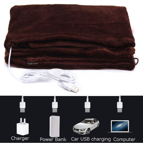 Voiture maison électrique chauffage couverture chauffante coussin épaule cou Mobile chauffage châle USB doux 5V 4W Ourdoor doux chauffé châle ► Photo 1/6