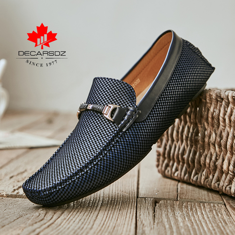 2022 hommes chaussures hommes mocassins chaussures automne luxe en cuir mode mocassins chaussures confortable nouveau hommes chaussures plates Slip-On hommes chaussures décontractées ► Photo 1/6