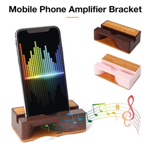 Amplificateur Mobile universel support pour téléphone, haut-parleur physique Portable, support de barre de son socle de bureau pour smartphone ► Photo 1/6