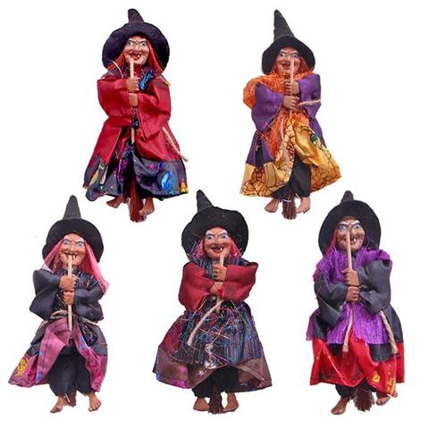 1Pc Suspendus Horreur Sorcière Figurine D'halloween BRICOLAGE Décoration Pendentif Ornements pour la Fête Jardin Vacances Pré Patio Décor ► Photo 1/6