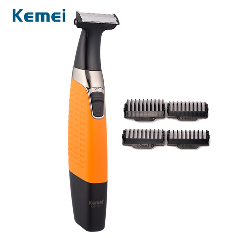 Kemei rechargeable rasoir électrique barbe rasoir électrique rasoir corps tondeuse hommes machine à raser tondeuse cheveux soins du visage ► Photo 1/6