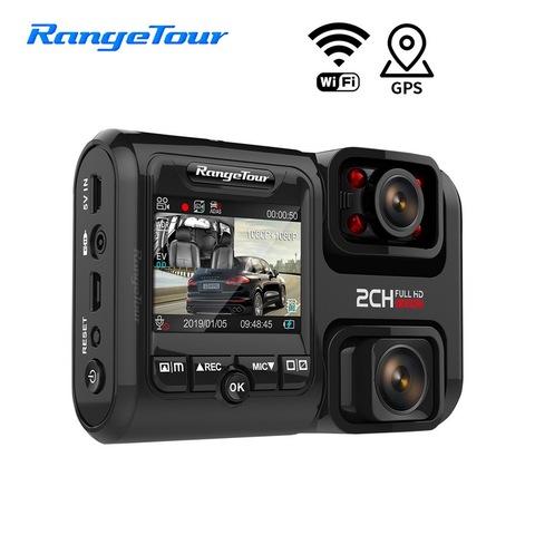 4K 2160P voiture DVR D30H Dash caméra soutien WiFi GPS avant et cabine à la fois 1080P 4 IR g-sensor nuit vidéo voiture Cam enregistreur ► Photo 1/6