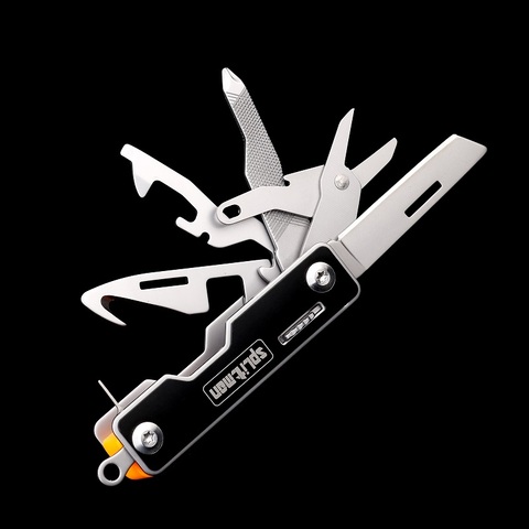 Mini couteau de poche Multi survie en plein air EDC couteau pliant outils Multitool 10 en 1 petit couteau ciseaux couteaux multifonctions ► Photo 1/6