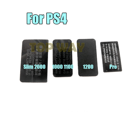 2 pièces pour Playstation PS4 mince PS4 mince 2000 /1000 1100/1200/pro console étiquette autocollant boîtier coquille autocollant étiquette sceaux ► Photo 1/6
