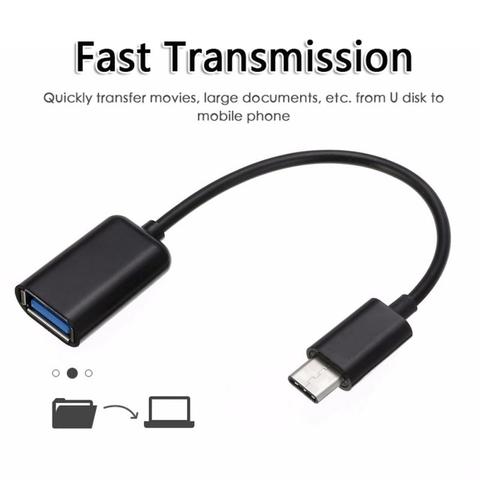 Nouveau câble adaptateur USB 3.1 Type C vers USB 3.0 femelle, OTG sur le pouce, adaptateur hôte, cordon de données ► Photo 1/6