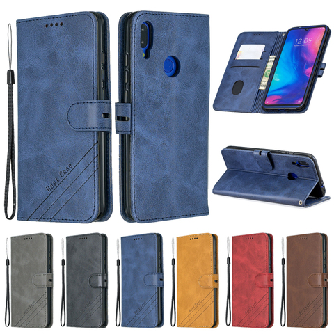 Coque à rabat magnétique en cuir pour Xiaomi, compatible modèles Redmi Note 7, 5, 6 Pro, 7A, 5A, 6, 5 Plus, Go K20 Pro, Funda Mi A1, A2, A3 Lite, 9T, CC, 9E ► Photo 1/6