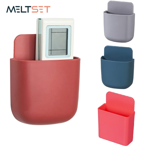 Boîte de rangement murale pour télécommande, boîtier organiseur pour climatiseur, support pour prise TV et téléphone portable ► Photo 1/6