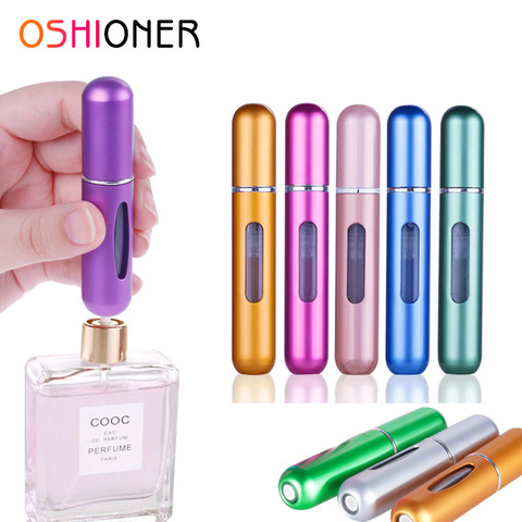 Mini bouteille de parfum rechargeable portative de 8ml 5ml avec la pompe de parfum de jet ► Photo 1/6