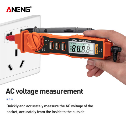 ANENG A3002 stylo multimètre numérique de Type 4000 points, outil de test de continuité des diodes de résistance à tension AC/DC, sans Contact ► Photo 1/6