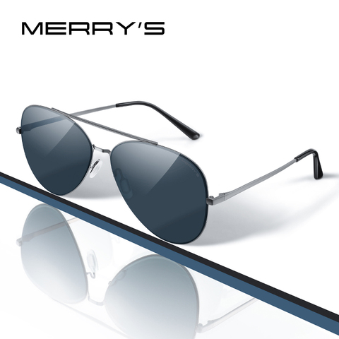 MERRYS DESIGN – lunettes de soleil classiques pour hommes, pilote, pour la conduite et la pêche, lentille polarisée, Protection UV400, S8226, CR39 HD ► Photo 1/6
