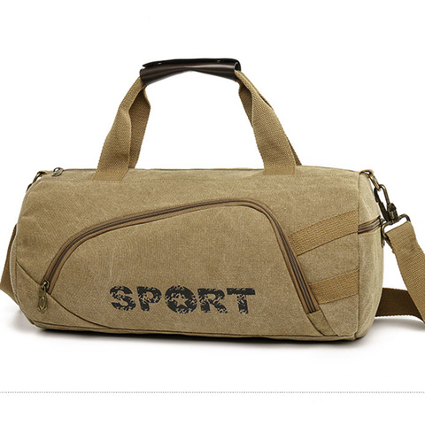 Sac de sport toile sac de voyage mâle femme voyage bagages une épaule porté portable mouvement fitness sac à dos sac de sport ► Photo 1/6