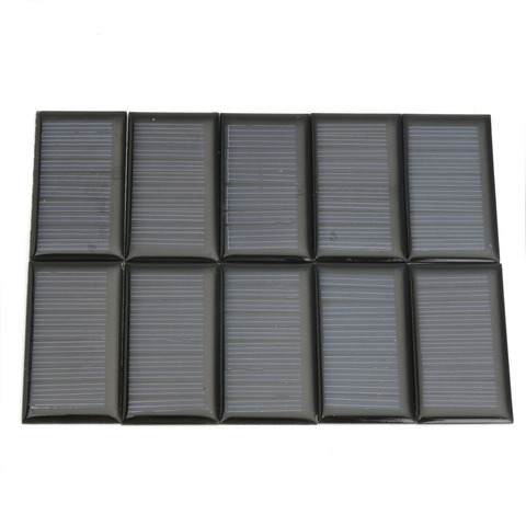 Panneau à cellules solaires polycristallin, 5V, 30ma, 53x30mm, 10 pièces par lot ► Photo 1/3