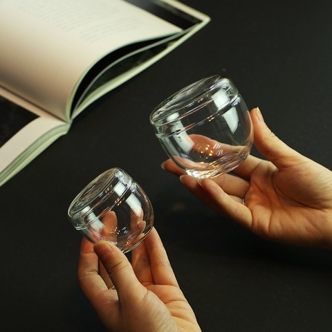 Petit pot en verre de boîte à thé avec le couvercle bouteilles de récipient de sucre pots en verre de stockage de cuisine mignon Mini bouteille de stockage de thé écologique ► Photo 1/6