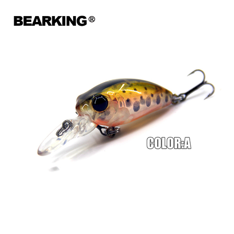 Bearking professionnel chaude modèle A + leurres de pêche, 12 couleurs pour choisir, minnow manivelle 32mm 2.7g, de pêche dur appât ► Photo 1/5