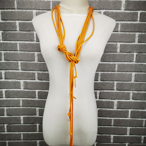 UKEBAY – colliers longs pull pour femmes, pendentif à la mode, Style Punk, luxe, bijoux en caoutchouc, cadeau ► Photo 1/6