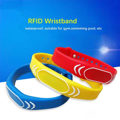 Bracelet connecté RFID réglable, 125khz EM4100, 1 pièce, carte pour contrôle d'accès, LOGO personnalisable ► Photo 1/5