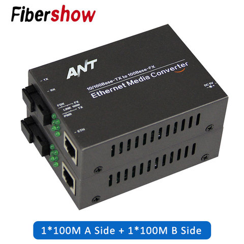 Convertisseur de médias fibre optique vers rj45 UTP 1310/1550 fibre vers ethernet commutateur fibre 10/100M Fibra Optica émetteur-récepteur ► Photo 1/6
