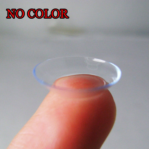 12 mois lentilles de Contact optiques souples sans couleur 14.0mm lunettes en verre invisibles de-1.00 à-10.00 instock Clear ► Photo 1/6