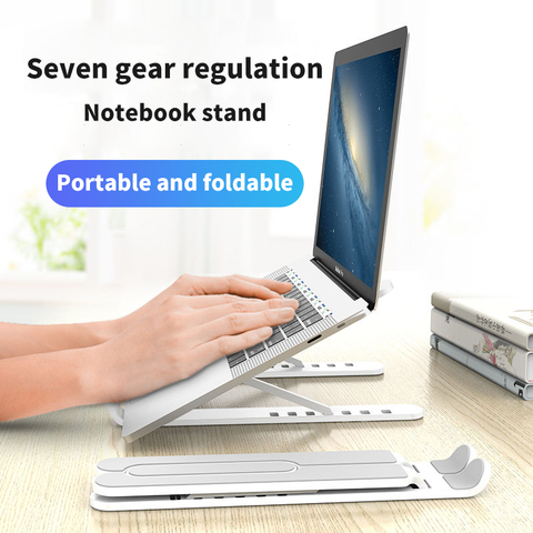 Support réglable pour ordinateur Portable, support ergonomique pliable pour MacBook Air Pro de 7 à 17 pouces ► Photo 1/6