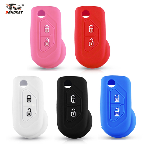 Dandkey-coque de clé télécommande en Silicone à 2 boutons, pour voiture citroën DS3, coque de protection de la lame plus âgée HU83 ► Photo 1/6