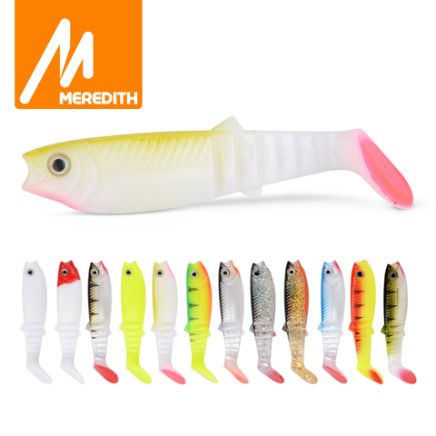 MEREDITH 5 pièces 10.5g 10 cm Leurres leurres de pêche appâts mous Cannibale leurres souples Aloses De Pêche Poissons JX62-10 ► Photo 1/6