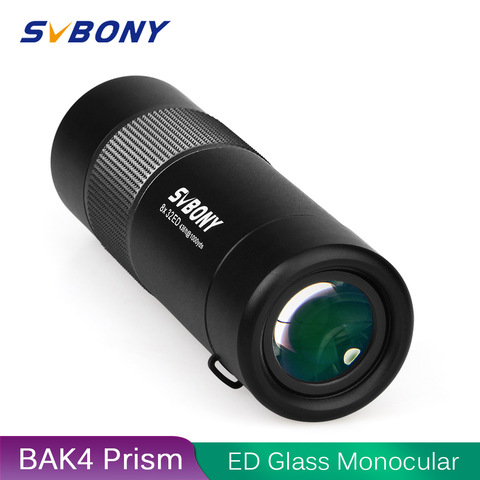 Svbony ED verre monoculaire télescope 8x32 Bak4 prismes FMC lentille revêtement étanche HD jumelles observation des oiseaux chasse F9329B ► Photo 1/6