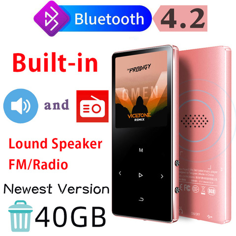 IQQ X2 Bluetooth 4.2 lecteur MP3 sans perte 40GB HiFi baladeur Audio Portable avec Radio FM EBook enregistreur vocal lecteur de musique MP3 ► Photo 1/6