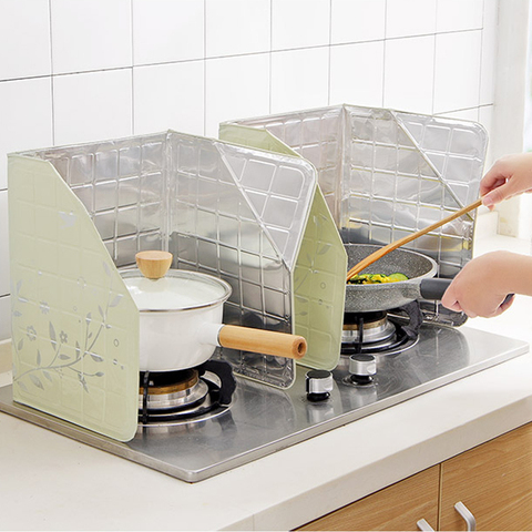 Déflecteur à huile de cuisine, huile de cuisine, fournit un bouclier à huile en feuille d'aluminium pour légumes frits avec déflecteur à isolation thermique ► Photo 1/6