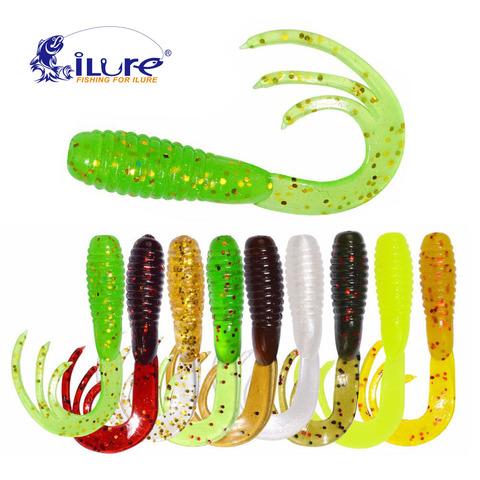 ILure – lot d'appâts artificiels souples pour la pêche, leurre pour attraper des poissons, Swimbait, matériel pour pêcher à la manivelle, 38mm, 0.7g, 50 pièces ► Photo 1/6