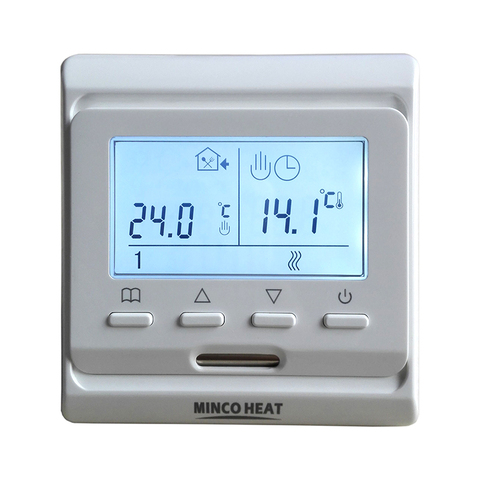 Meilleur prix M6.716 220V coloré LCD écran Programmable régulateur de température électrique chauffage par le sol Thermostat d'ambiance ► Photo 1/6