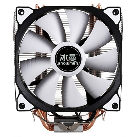 Bonhomme de neige refroidisseur de processeur Master 4 caloducs en cuivre pur gel tour système de refroidissement CPU ventilateur de refroidissement avec ventilateurs PWM ► Photo 1/6