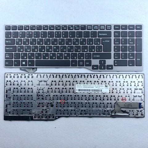 Clavier pour ordinateur portable, russe, espagnol, US, International, thaïlande, pour fuchsia E754, Lifebook E557, E753, E756, E554, E556, disposition RU, SP, US, TI ► Photo 1/6