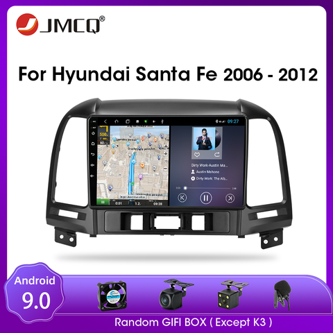 JMCQ – autoradio Android 2006, 2 Din, RDS, lecteur multimédia vidéo, écran partagé, pour voiture Hyundai Santa Fe (2012 – 9.0) ► Photo 1/6