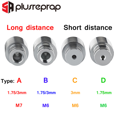 V6 Tube de refroidissement tout en métal j-head Hotend bloc tête extrudeuse pour 1.75mm 3.0mm longue ou courte Distance 3D imprimante partie en gros ► Photo 1/5