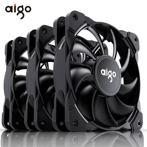 Aigo Frost 120mm PWM boîtier ventilateur 4pin ordinateur ventilateur muet CPU refroidissement silencieux PC refroidisseur ventilateur boîtier ventilateurs 12V ajuster la vitesse du ventilateur vis libres ► Photo 1/6