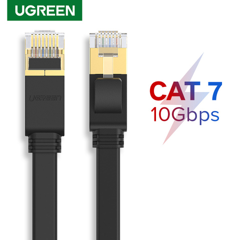 Ugreen Cat7 câble Ethernet 10gbps RJ45 Lan câble UTP câble réseau cordon de raccordement pour routeur Modem PC ordinateur portable 10m/50m Super vitesse ► Photo 1/6
