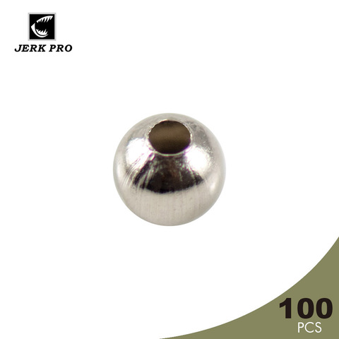 JERK PRO – leurres de pêche, 100 pièces, perles métalliques creuses de 3mm 4mm, spinnerbait personnalisé, buzzbait, plate-forme de parapluie, liaison à la mouche, accessoires, pièces ► Photo 1/2