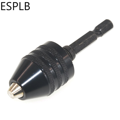 ESPLB – mandrin de perceuse à tige hexagonale 0.6-8mm, adaptateur sans clé, convertisseur d'impact, plage de serrage, trou de perçage, outil pilote, accessoires ► Photo 1/5