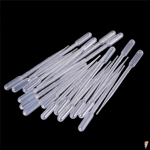 20 pièces 3ml Pipettes en plastique transfert de compression jetables Pipettes compte-gouttes Silicone moule pour UV époxy résine artisanat fabrication de bijoux ► Photo 1/6